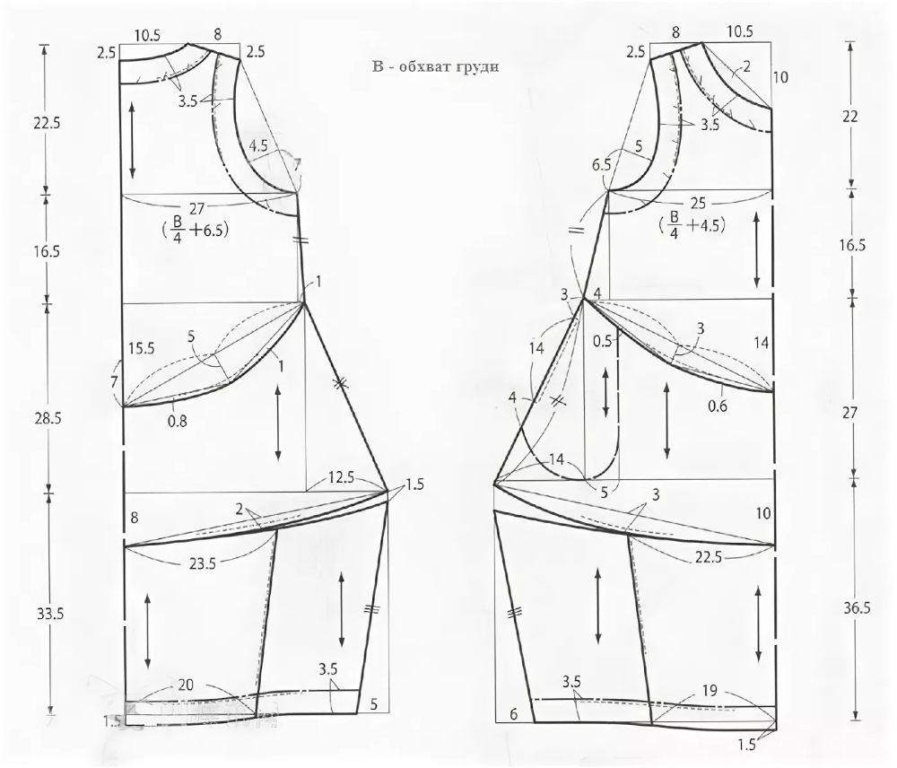 выкройка платья при большой груди фото 67
