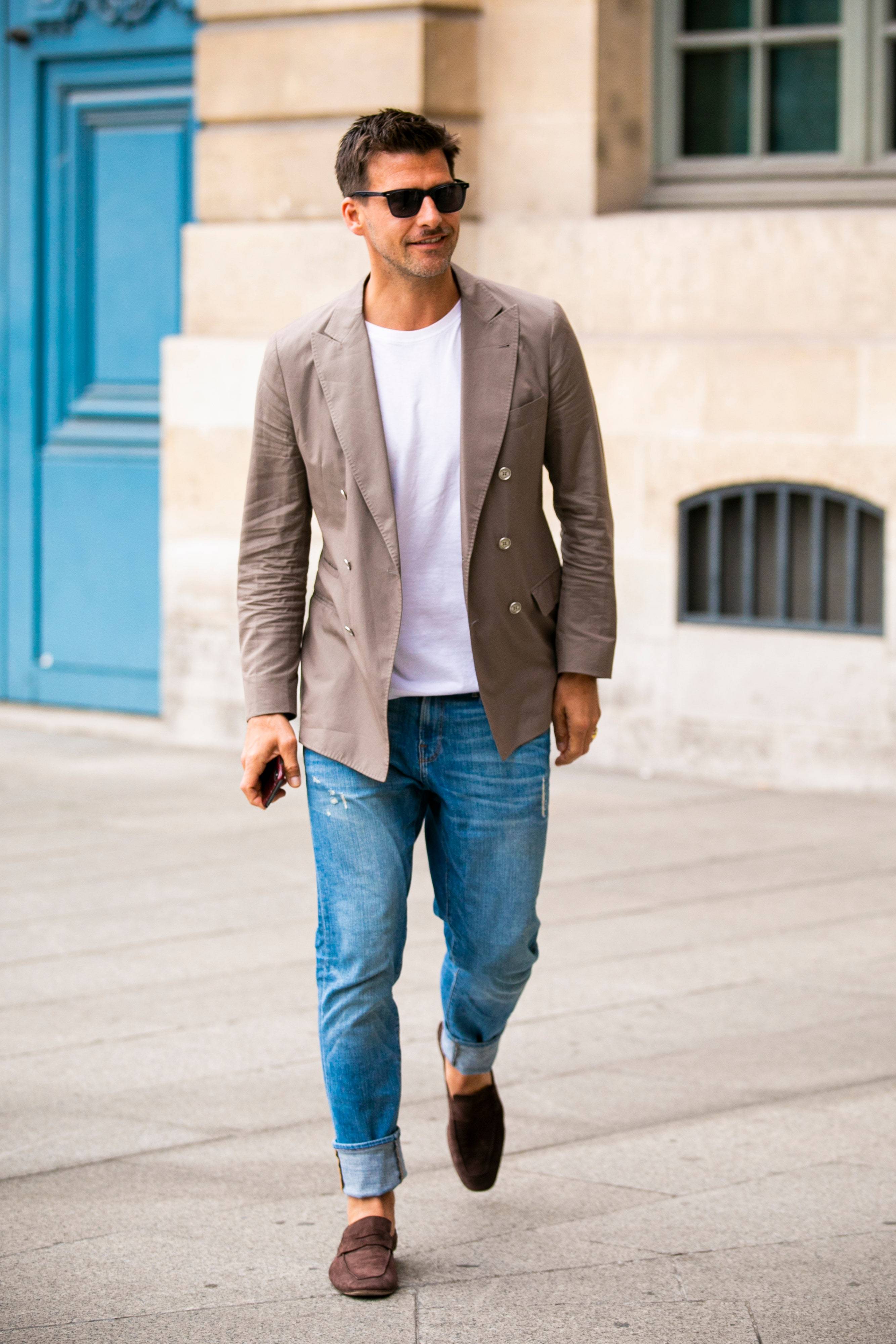 пиджак с джинсами мужские фото